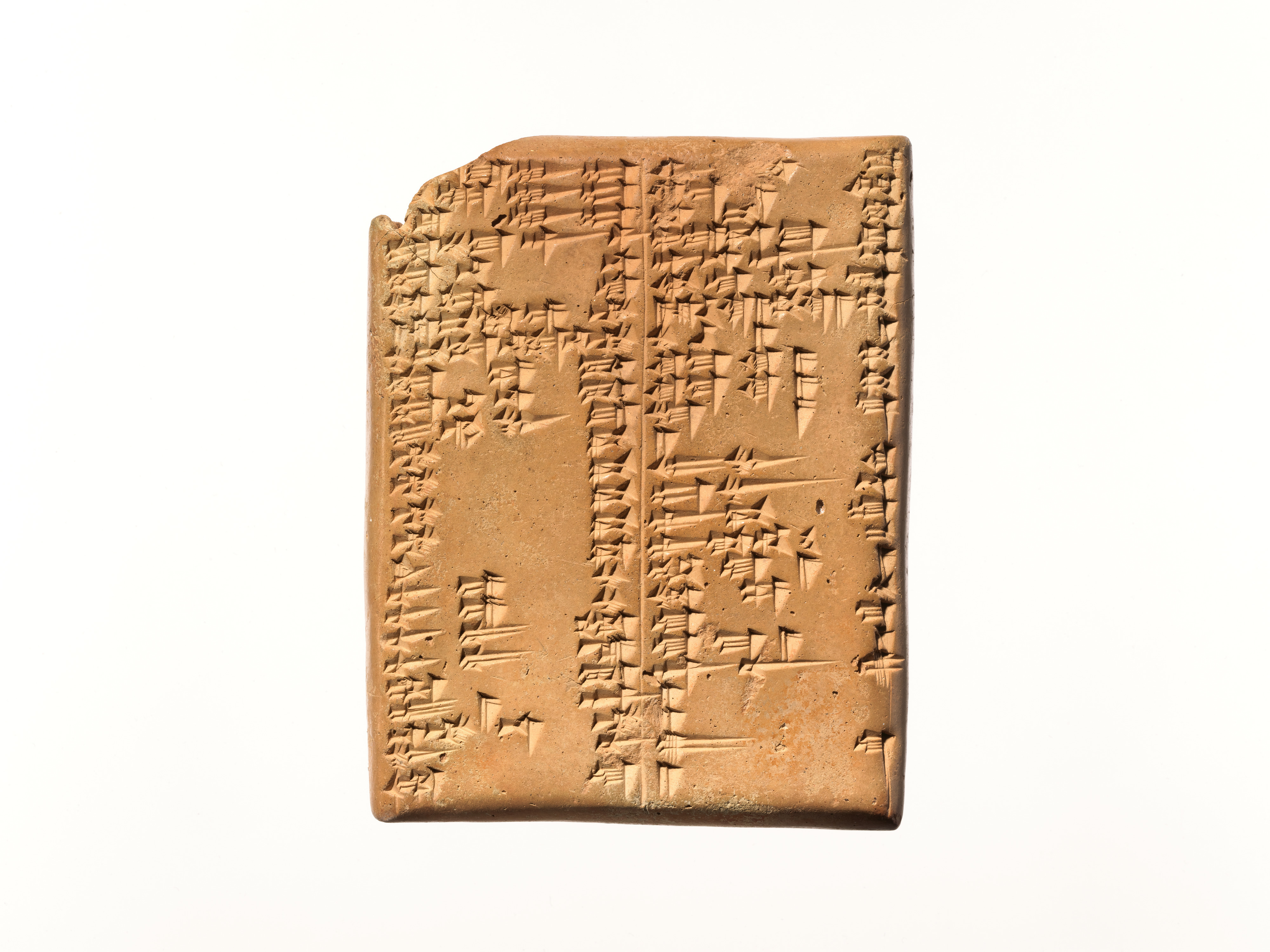 Cuneiform script from the medical tablets of ancient Nineveh